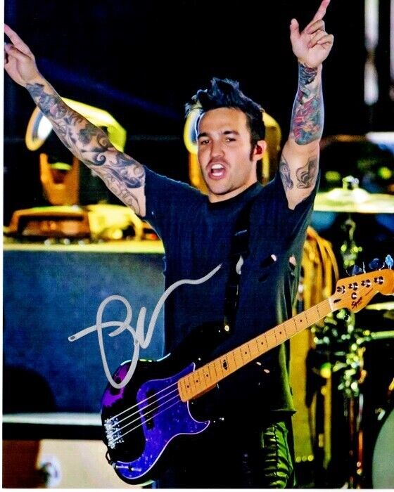 Pete Wentz Signed - Autographed FALL OUT BOY FOB Guitarist 8x10 inch Photo Poster painting