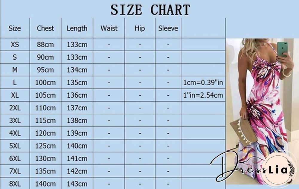 Plus Size Fashion Clothes Summer Dresses Women's Casual Sleeveless Halter Party Dress Ladies Deep V-neck Floral Printed Beach Wear Maxi Dress