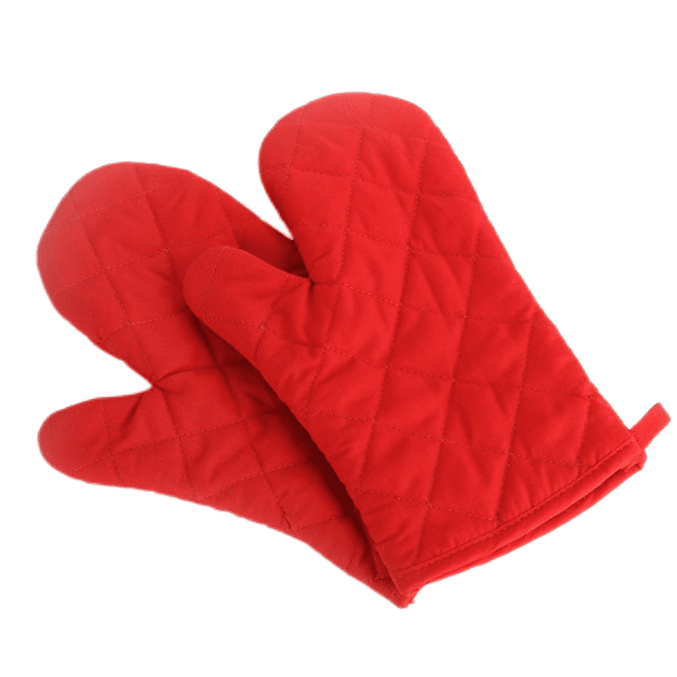 1Pair Oven Gloves Heat Resistant Mitts With Cotton Lining Non Slip Kitchen Gloves Microwave Mitts Pot Holder For BBQ Cooking Set Barbecue Gloves