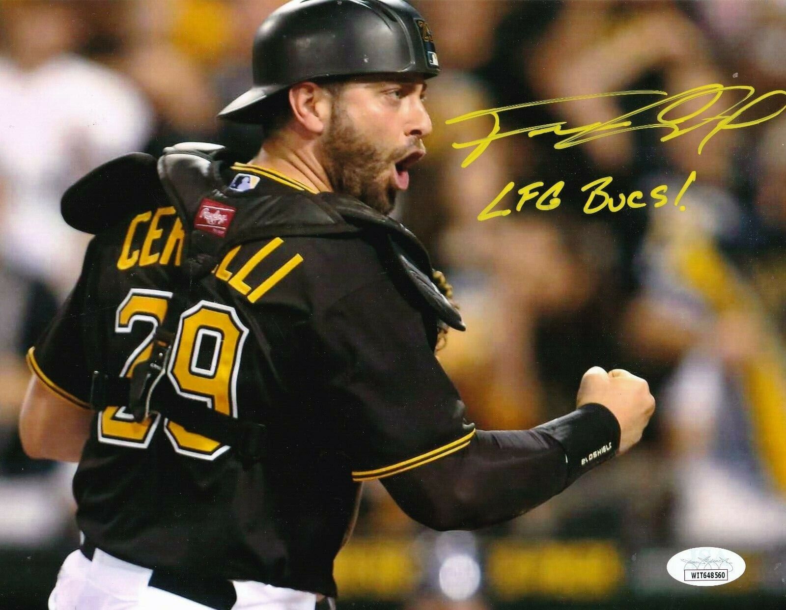 FRANCISCO CERVELLI PITTSBURGH PIRATES LFC BUCS JSA AUTHENTICATED SIGNED 8x10