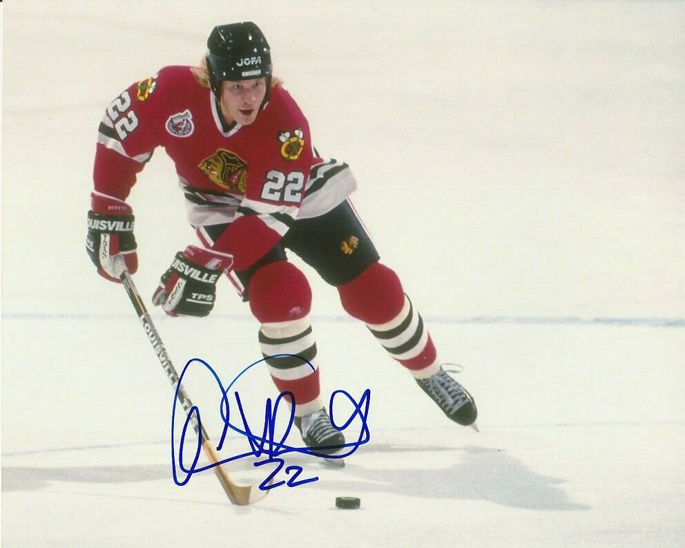 CHRISTIAN RUUTTU SIGNED CHICAGO BLACKHAWKS 8x10 Photo Poster painting! Autograph