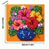 DIY Pre-Framed Flower Button Art Canvas Kit