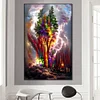(50*80cm)Colorful Woods - Round AB Drill Diamond Painting