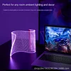 Modern Curved RGB Table Lamps for Bedrooms and Desks - Futuristic Ambient Mood Lighting for Gaming Rooms