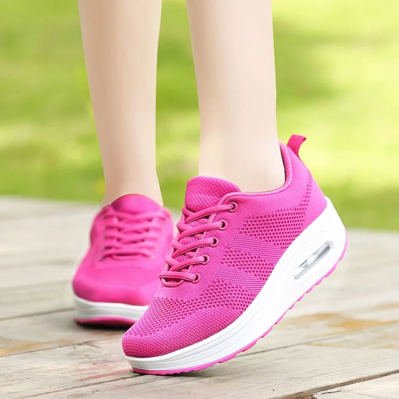 MWY Women Casual Platform Shoes Fashion High Heels Shoes Woman Wedges Women White Sneakers Shoes Heigh Increasing zapatos mujer