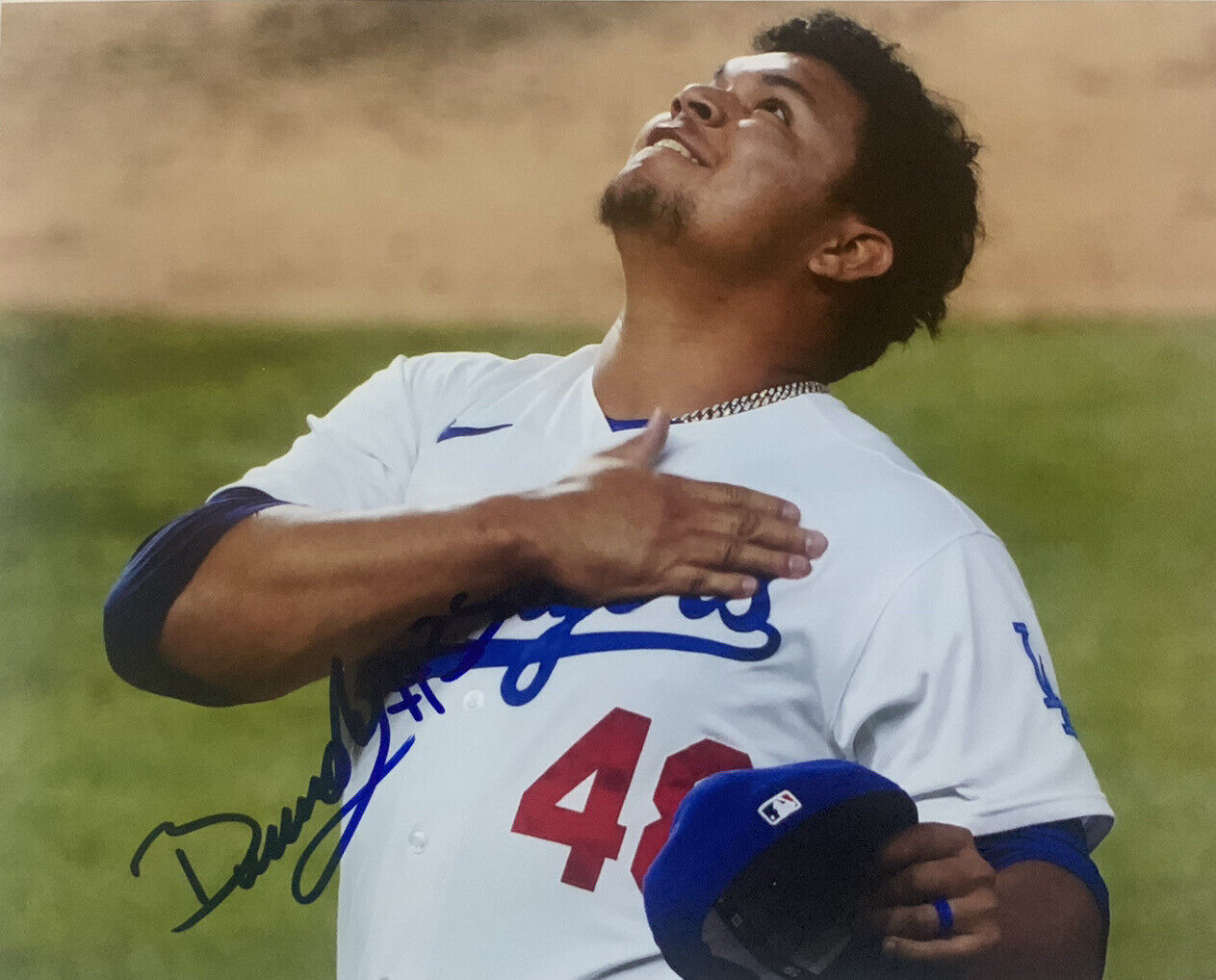 BRUSDAR GRATEROL HAND SIGNED 8x10 Photo Poster painting LOS ANGELES DODGERS CHAMPION COA