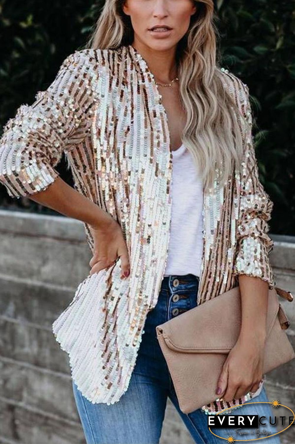 Break The Bank Sequin Blazer
