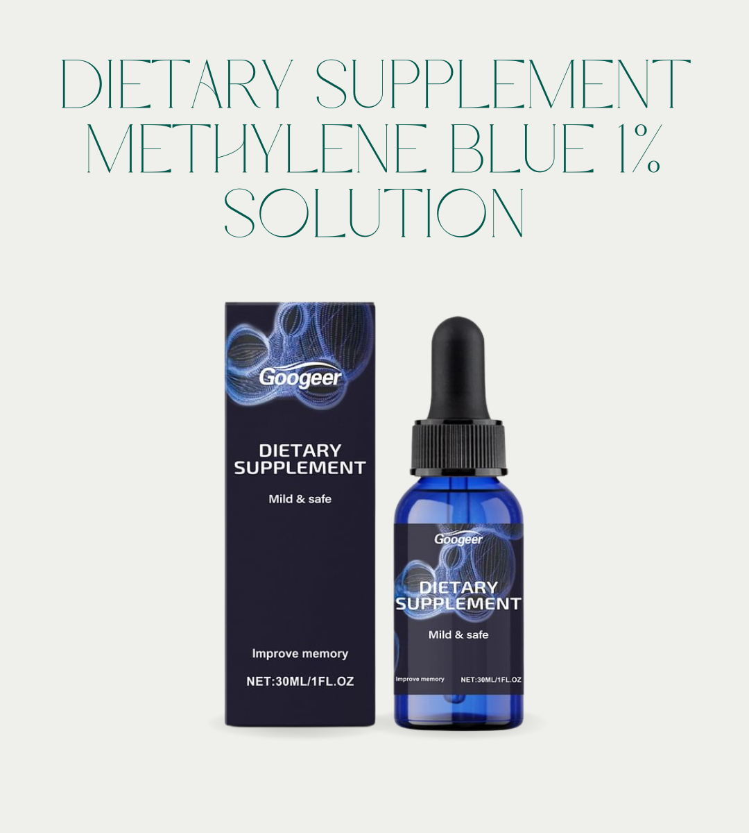 Dietary supplement Methylene Blue 1% Solution – Energy, Cognitive Support, and Healthy Aging