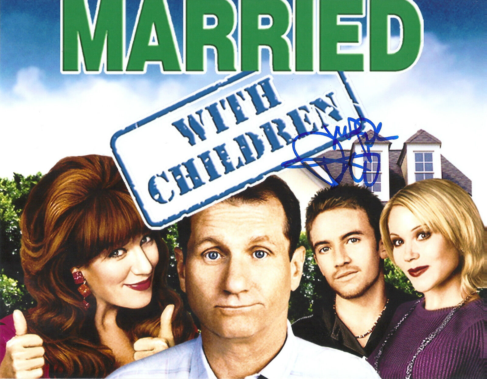 DAVID FAUSTINO 'MARRIED WITH CHILDREN' BUD BUNDY SIGNED 8X10 PICTURE *COA 2