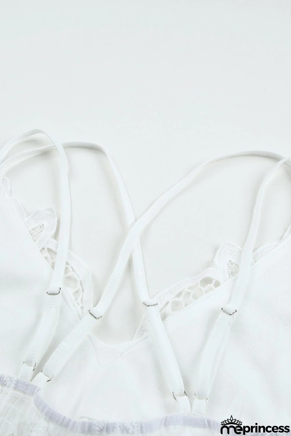 Lace Crisscross Backless Maxi Dress