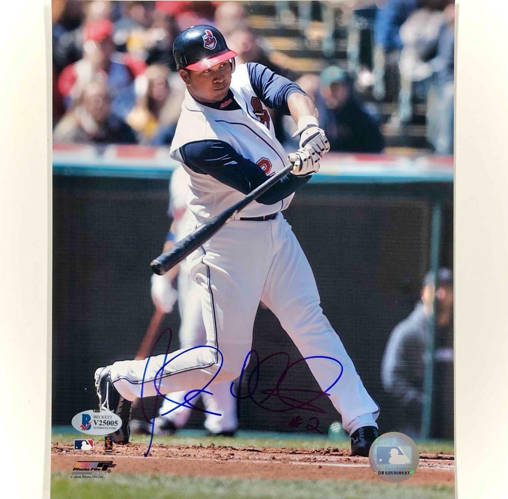Jhonny Peralta autograph Cleveland Indians signed MLB 8x10 Photo Poster painting BAS COA Beckett