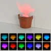 Flower Pot Projection Night Light Home Decoration Color Charging Night Light