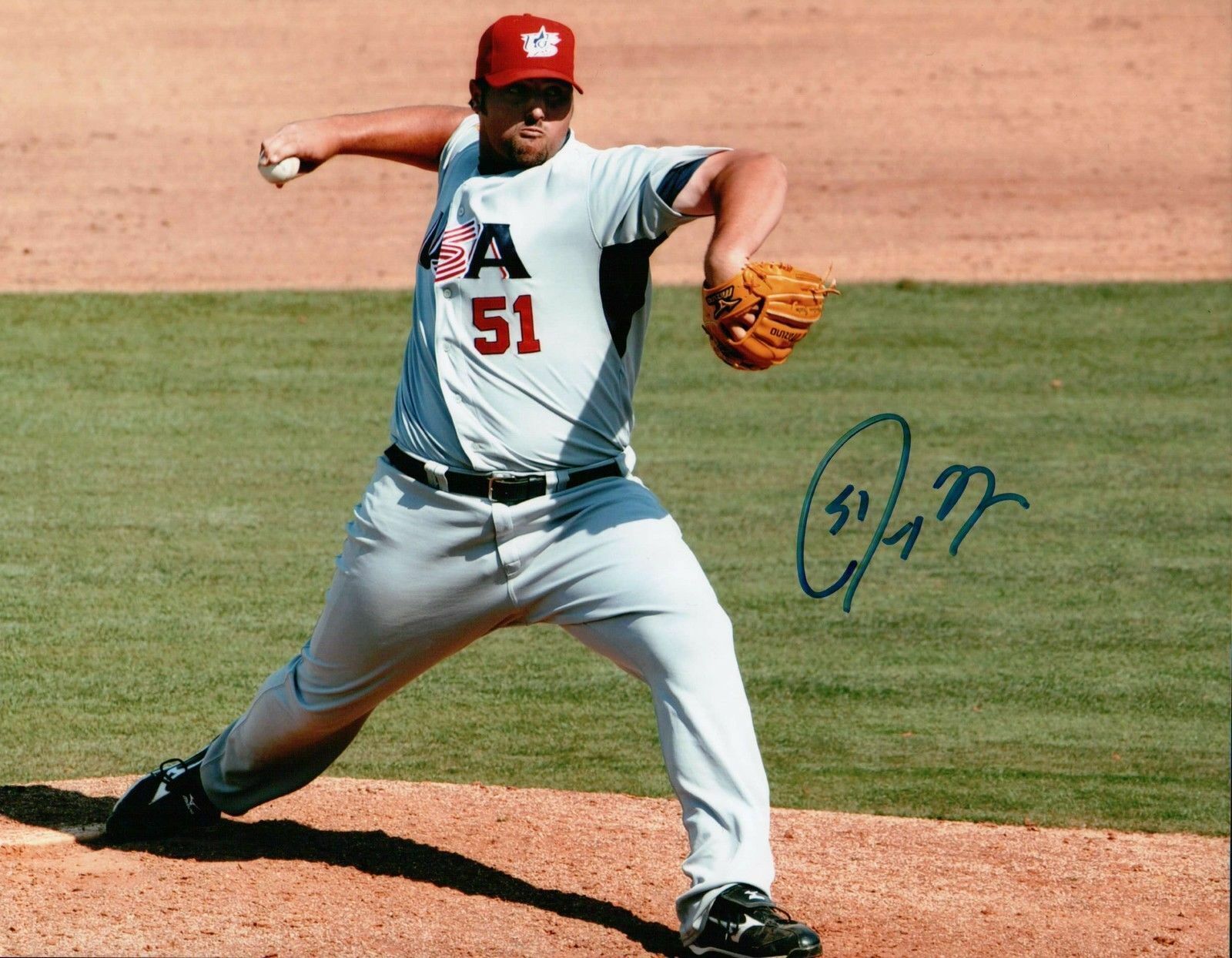 Jonathan Broxton Signed 8X10 Photo Poster painting Autograph Team USA Home Pitching Auto COA