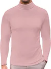 Ekouaer Men's Turtleneck Long Sleeve Turtle Neck Shirts Basic Lightweight Undershirt Thermal Pullover Sweater S-XXL
