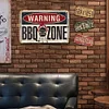 Warning BBQ Zone - Metal Tin Signs(8*12Inch/12*16Inch) - Bar