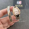 Bvlgari Serpenti Tubogas single-spiral Two-Tone 35mm Silver Dial Diamond Ladies Watch 103648 Super Clone