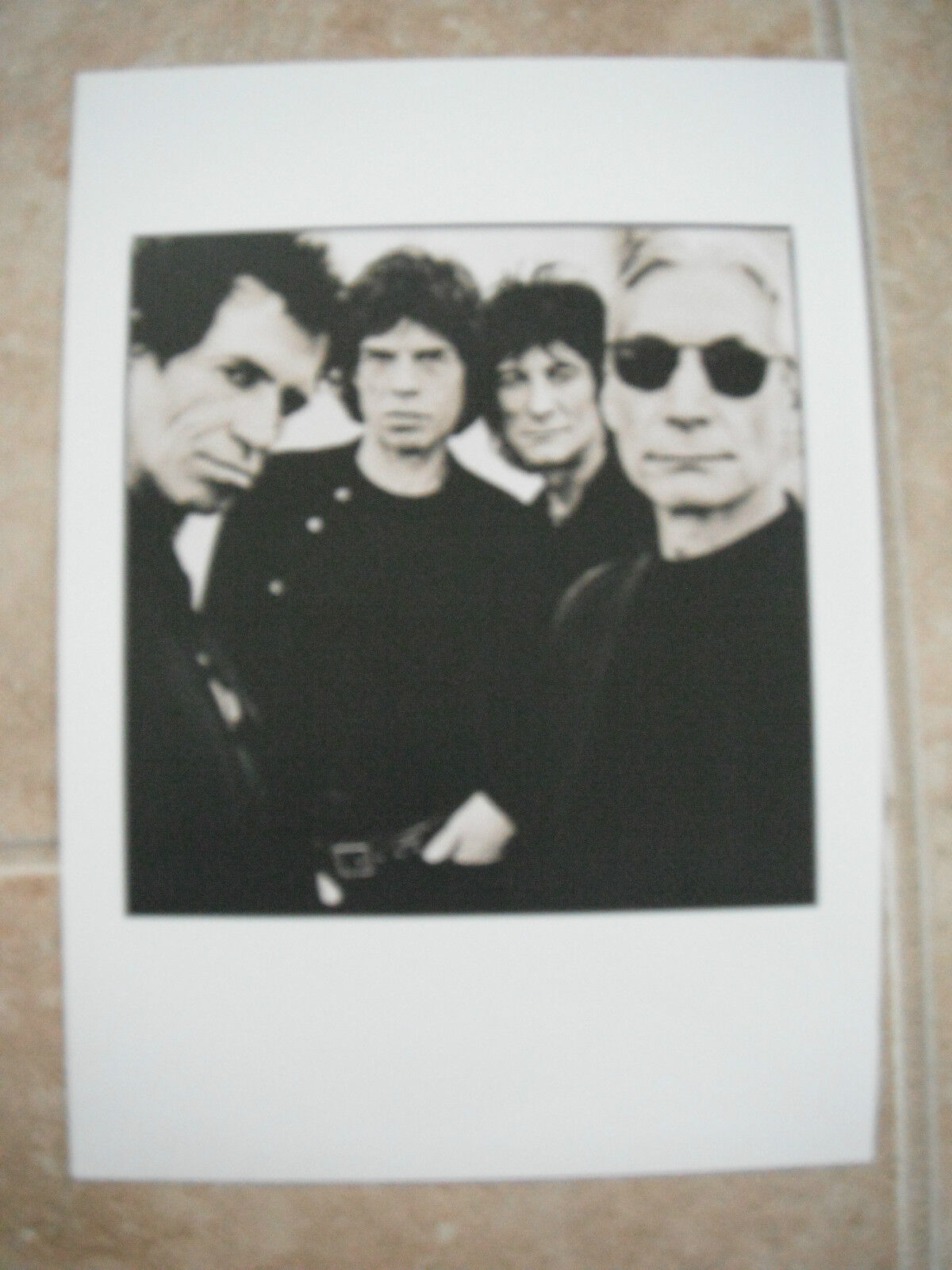 Rolling Stones Vtg Group Candid Coffee Table Book Photo Poster painting B&W