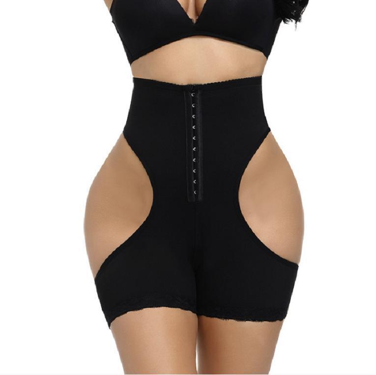  thdmladies Sexy Peach Hip Lace Breasted Body Shaping Pants thedmladies