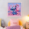 Stitch And The Flamingos-11CT Stamped Cross Stitch 40*40cm/15.75*15.75in