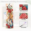 4Pcs Special Shape Flower Bass 5D DIY Diamond Painting Bookmark for Book Lovers