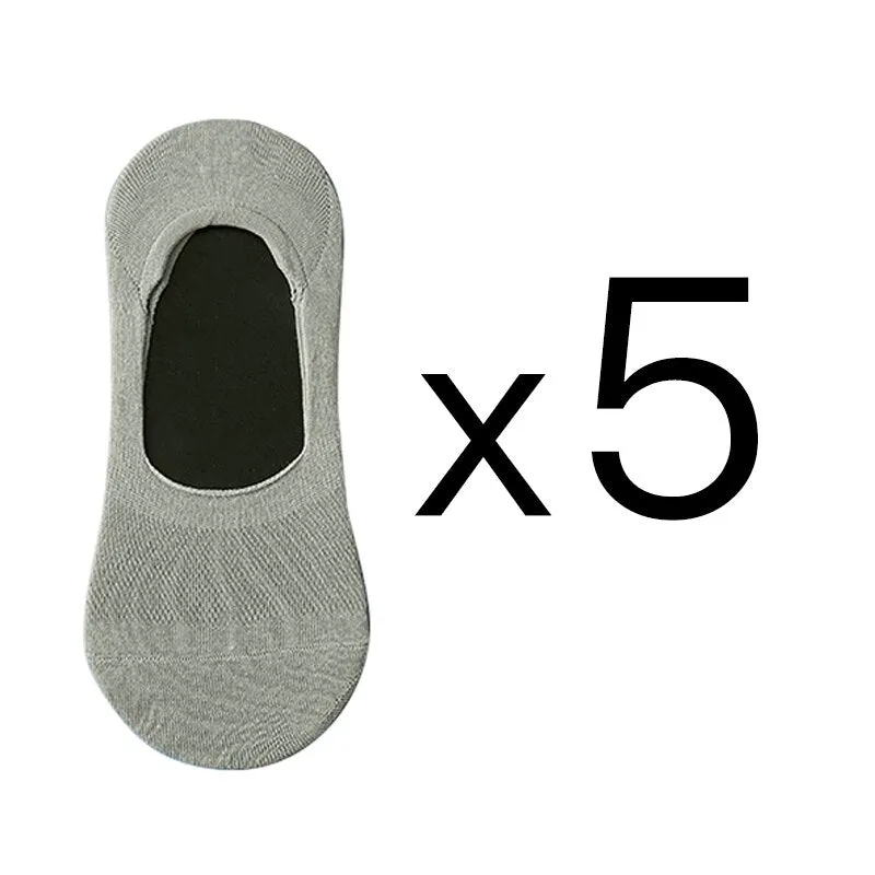 5 Pairs/lot Solid Mesh Women's Short Socks Pack No Show Invisible Socks Cotton Summer Breathable Thin Boat Sock Japanese Fashion