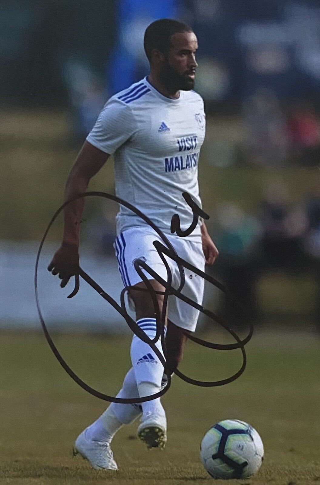 Jazz Richards Genuine Hand Signed Cardiff City 6X4 Photo Poster painting