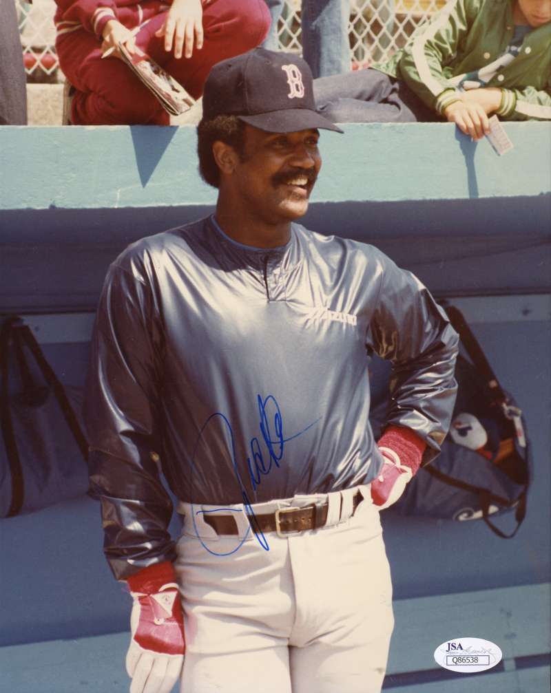 Jim Rice Original Jsa Coa Hand Signed 8x10 Photo Poster painting Authentic Autograph