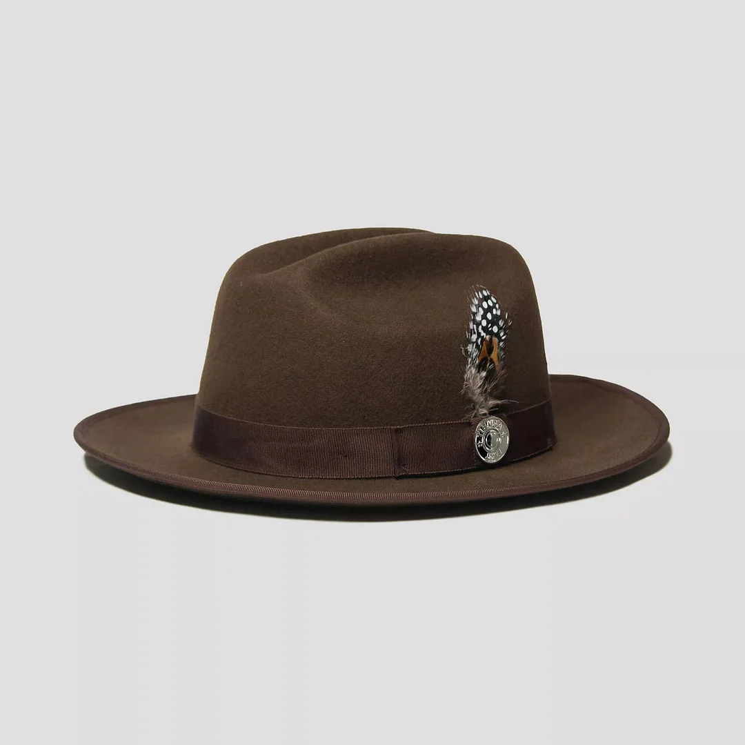 Miller Ranch Fedora - Chocolate[Fast shipping and box packing]