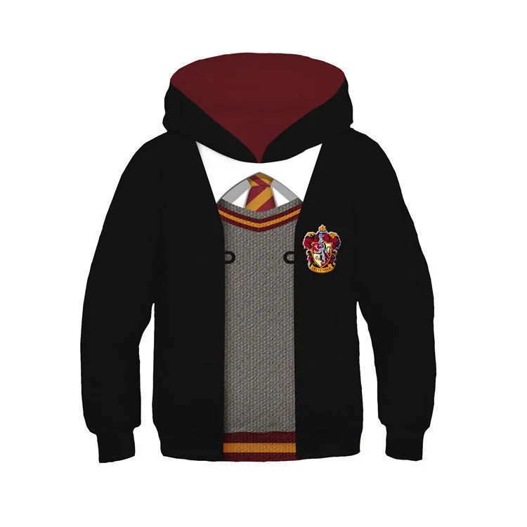 Mayoulove Harry Potter Four College Casual Hoodie Sweatshirt Sweater Unisex Hoody for Kids-Mayoulove