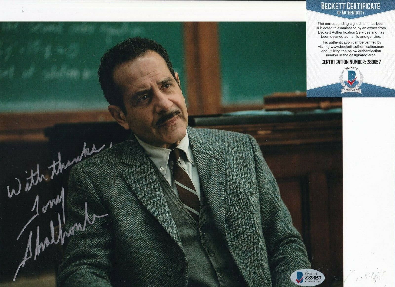 TONY SHALHOUB signed (THE MARVELOUS MRS MAISEL) 8X10 Photo Poster painting BECKETT BAS Z89057