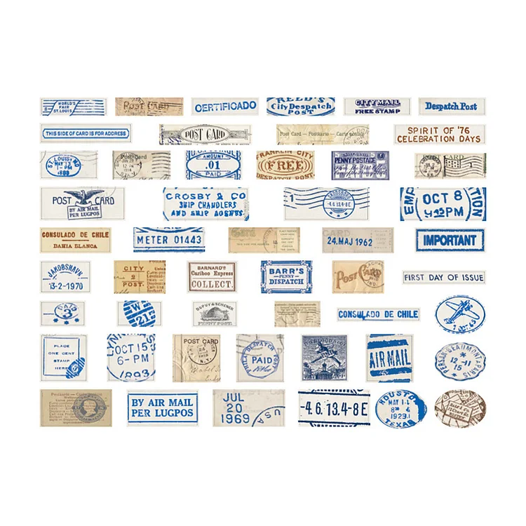 Scrapbooking Paper  - 100pcs Find Memory Series Sticker Scrapbooking Paper  Decorative Material Sticker (C)