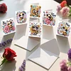 6PCS Diamond Painting Bees Greeting Cards Postcards with Envelopes