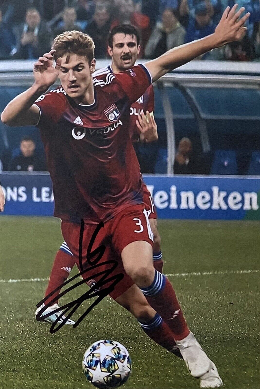 Joachim Andersen Genuine Hand Signed Olympique Lyonnais 6X4 Photo Poster painting, See Proof