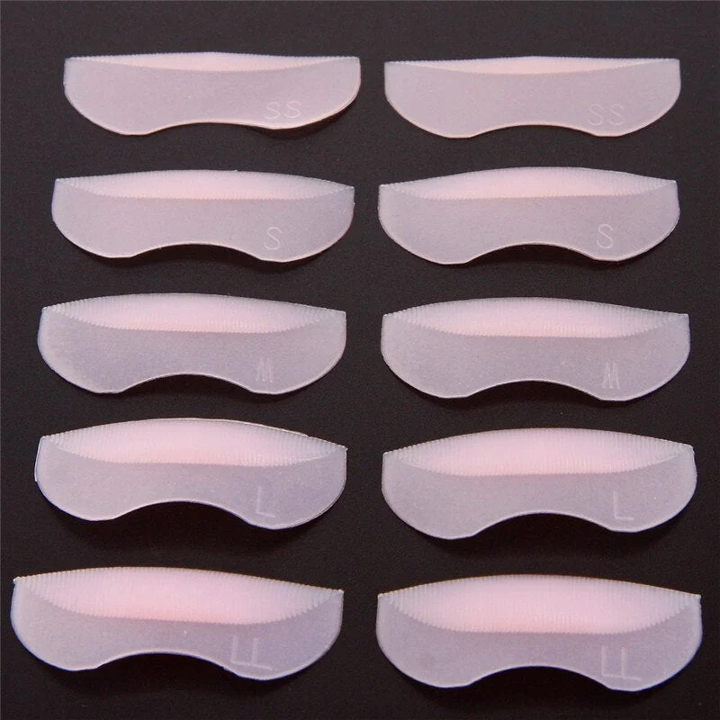 3/5 Pairs Silicone Durable Eyelash Permanent Perm Curler Curling Root Lifting False Fake Eyelash Shield Pad maquillaje Patches