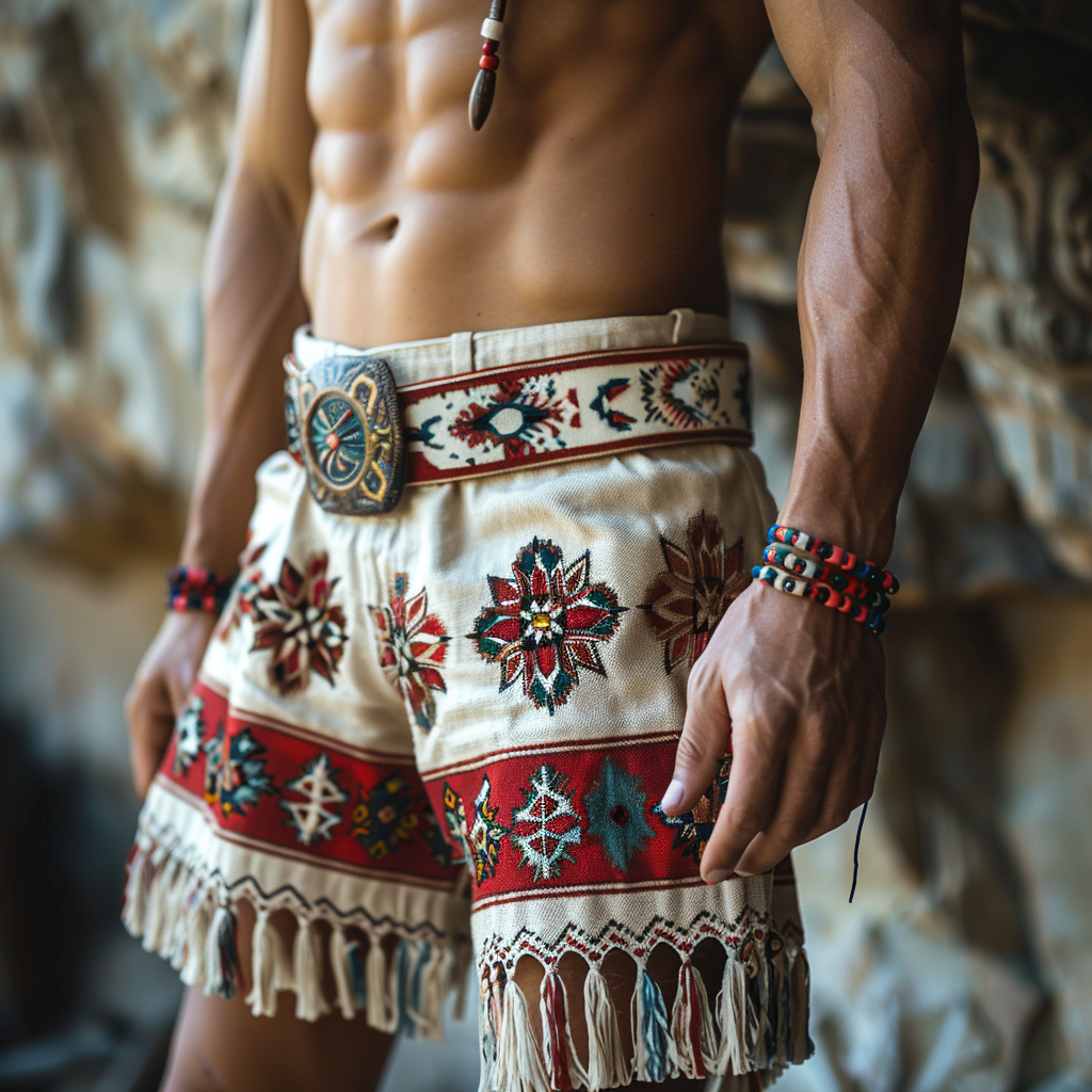 Bohemian Style Shorts Without Belt-inspireuse