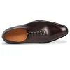 Handmade Mens Brown Wholecut Leather Wedding Dress Shoes