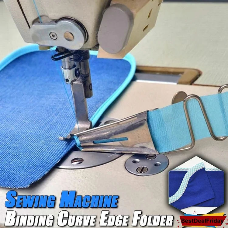 sewing machine binding curve edge folder