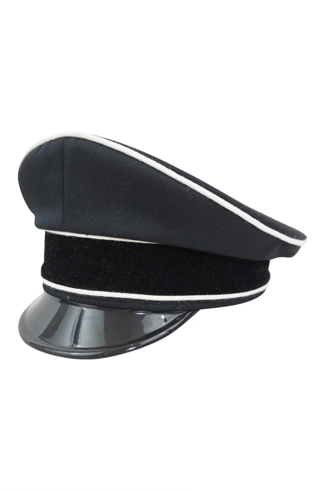   Elite Allgemeine General Officer Black Gabardine Visor Cap II German-Uniform