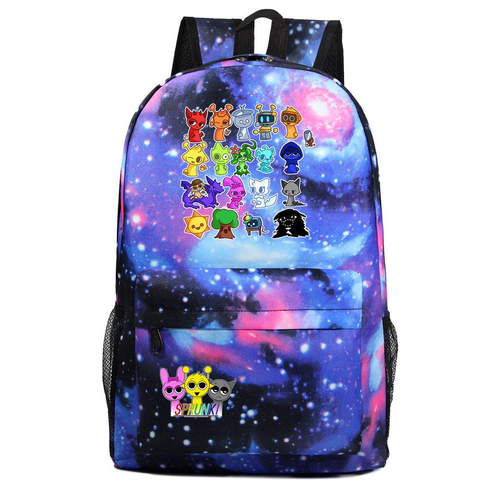 Mayoulove Sprunki Backpack Lightweight Design with Multiple Pockets for School and Outdoor Adventures-Mayoulove