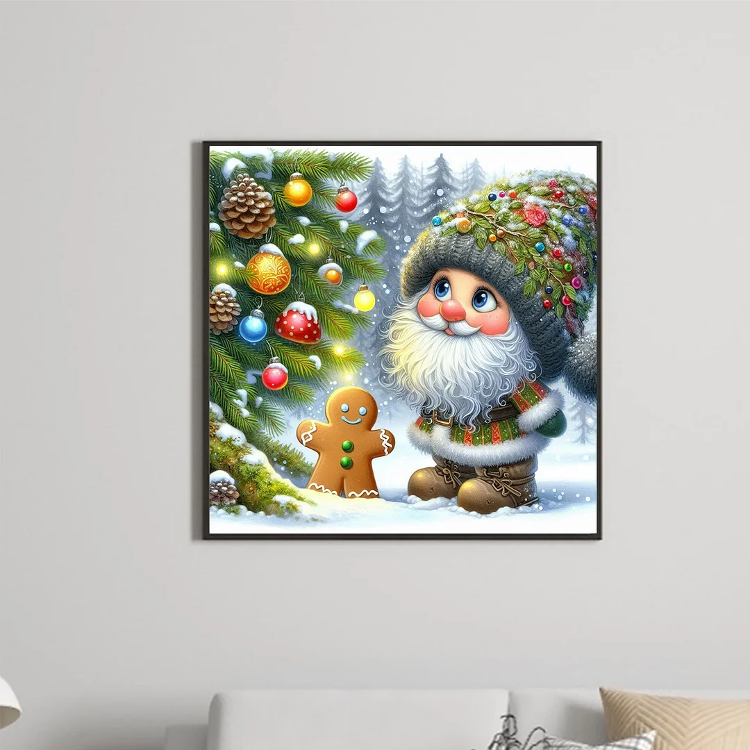 Diamond Painting - Full Round Drill - Xmas Tree(Canvas|40*40cm)