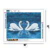Romantic White Swan   | Full Round Diamond Painting Kits