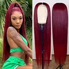 Straight Brazilian Hair 360 Lace Front Human Hair Wig Pre Plucked