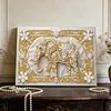 DIY Pearl Painting Elephant for Home Wall Decor with Frame(20x30cm)