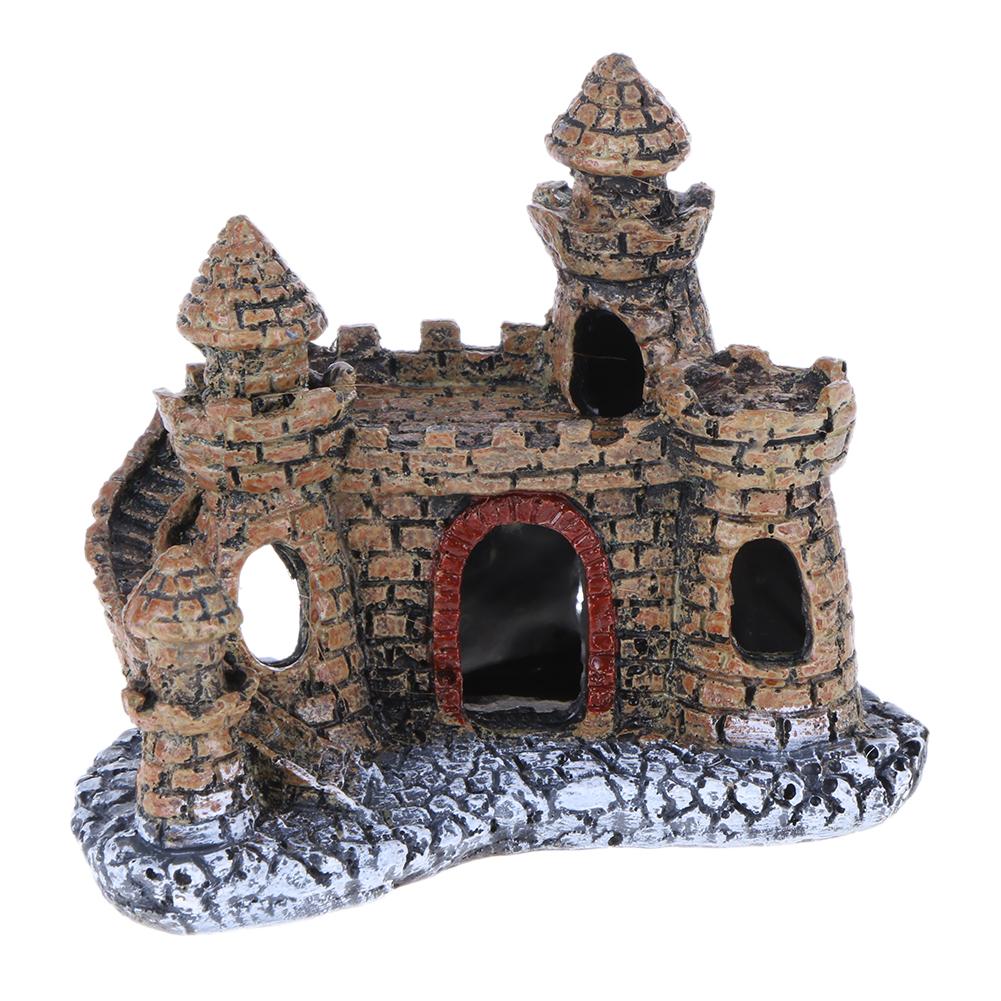 

Resin Cartoon Castle Aquarium Decoration Castle Fish Tank Ornaments Supply, 501 Original