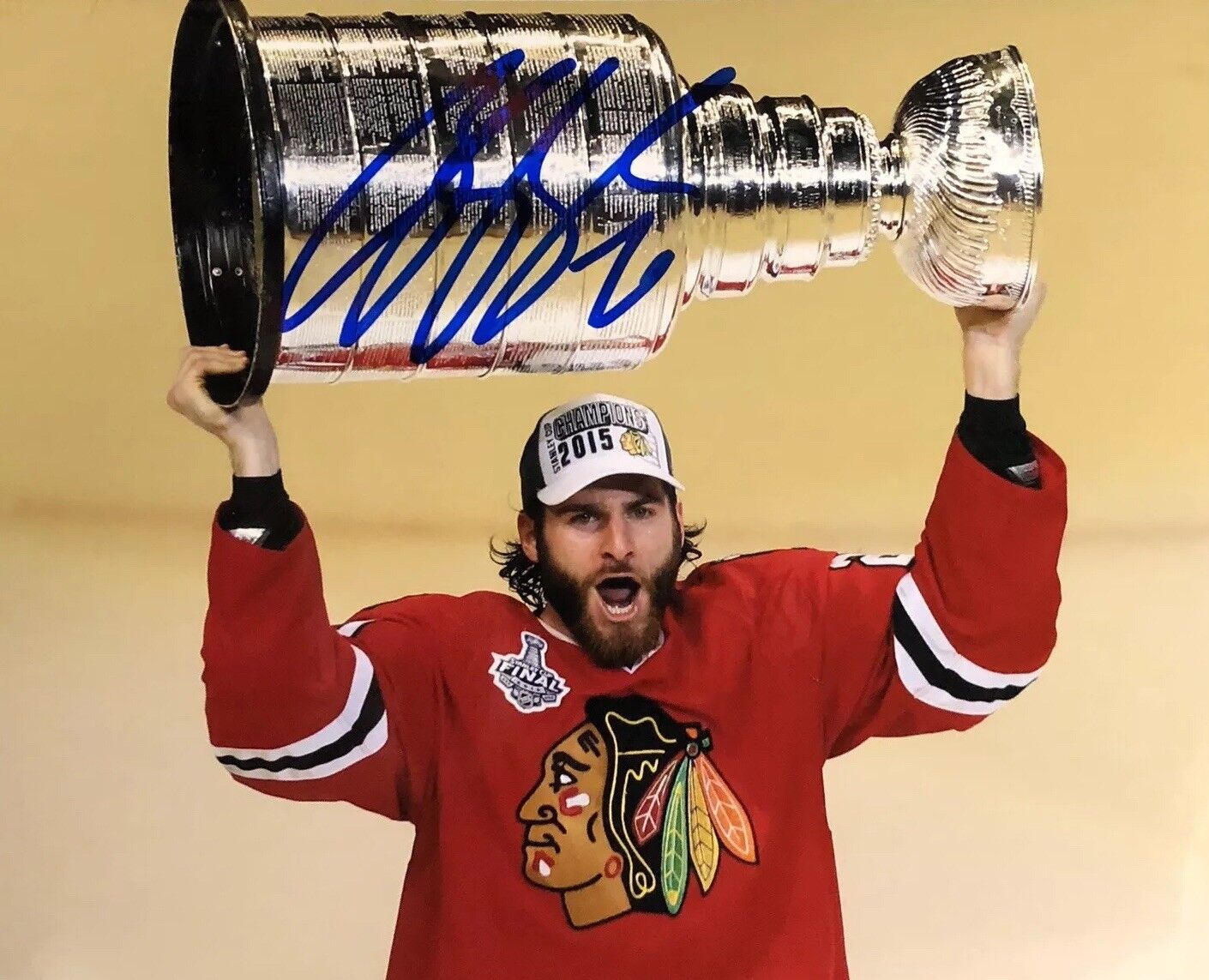 BRANDON SAAD SIGNED 8X10 Photo Poster painting Chicago Blackhawks Stanley Cup Champ AUTOGRAPH