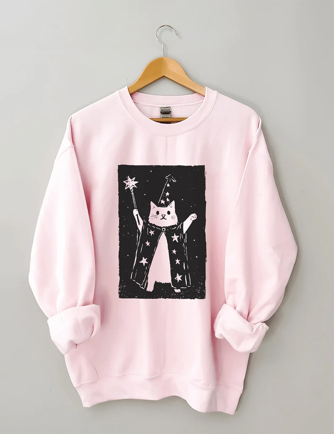 Halloween Witch Kitten Sweatshirt
