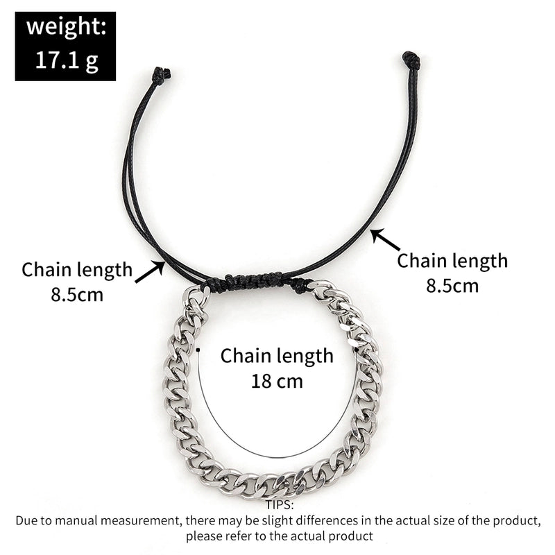 Hip-hop Geometric Stainless Steel Plating Men’s Bracelets 1 Piece