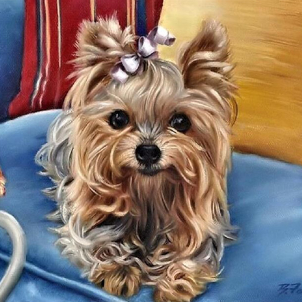 

40*40CM - Square Drill Diamond Painting - Cute Dog, 501 Original