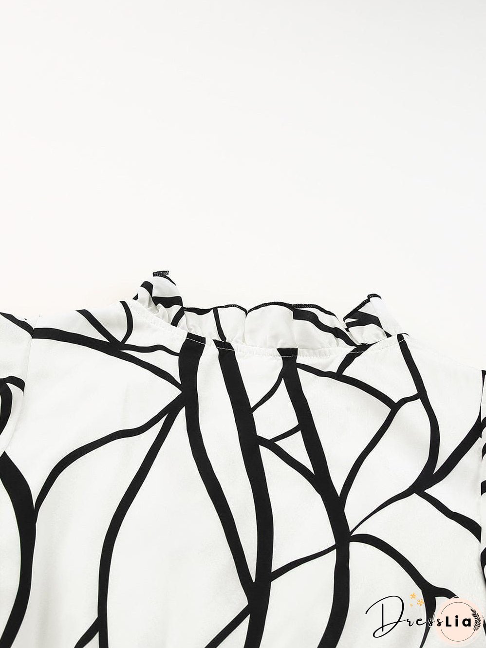 Elegant Abstract Print Maxi Dress