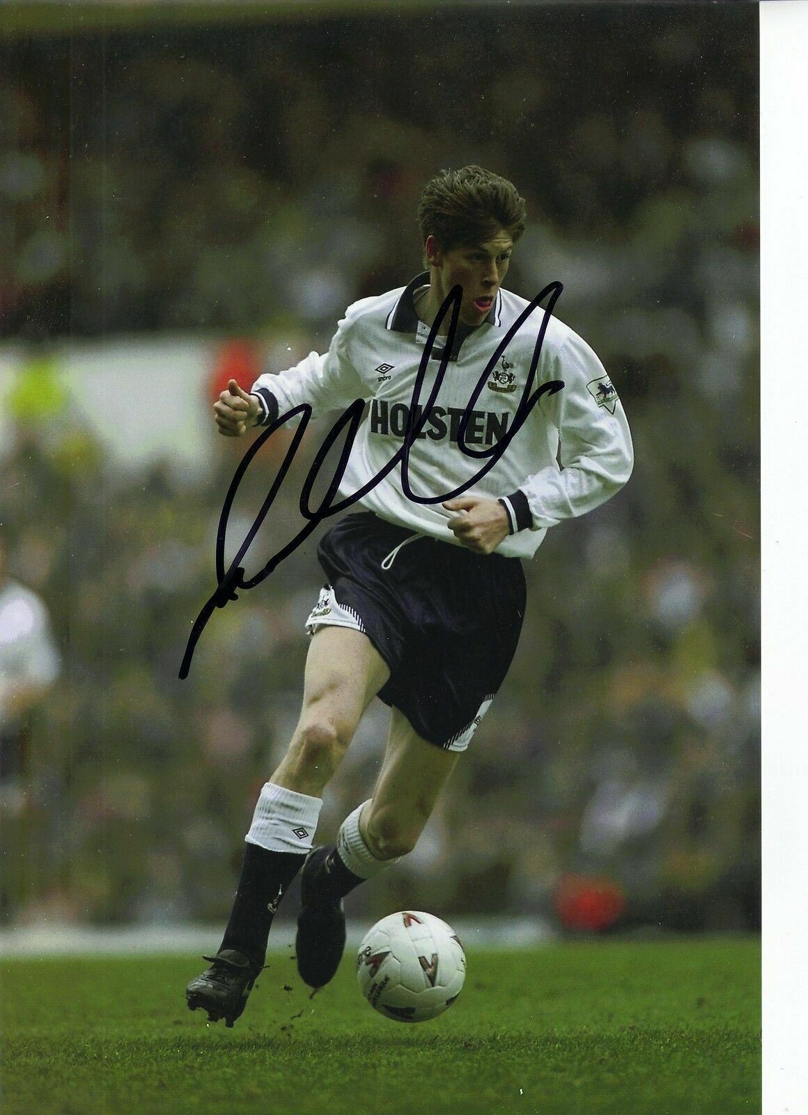 Darren Anderton SIGNED 12x8 Photo Poster painting AUTOGRAPH Tottenham Hotspur Photo Poster painting (1735)